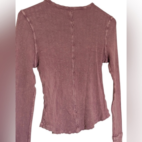 Altar’d State Ribbed Long Sleeve Thermal Top Mauve Size L - Picture 6 of 6
